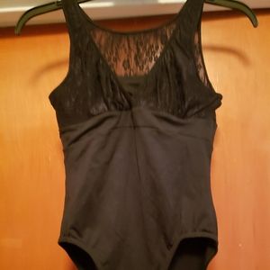 MotionWear black leotard adult meduim